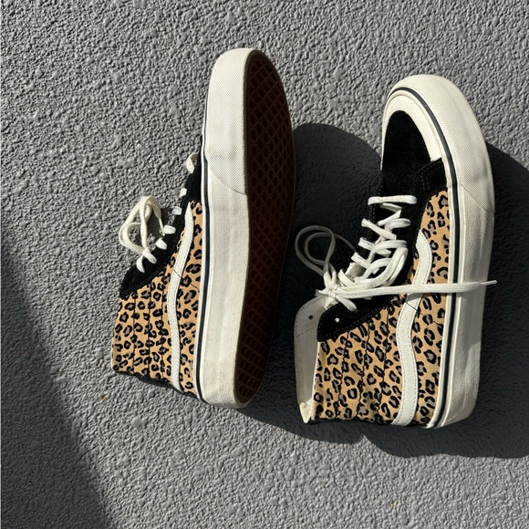 Vans SK8-Hi 138 Decon SF 'Black White Leopard' Unisex Womens 9.5 or Mens 8.0 - Picture 4 of 7